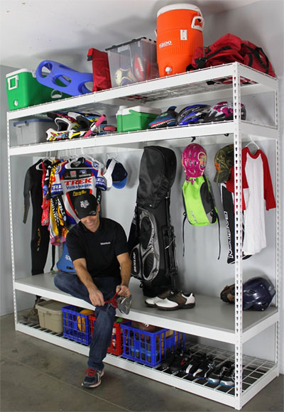 Garage Shelving Rack for Sports Equipment