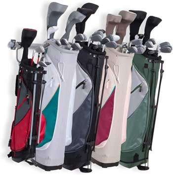 Wall-Mounted Golf Bag Rack - Hang in Garage to Keep Gear Clean, Out of the Way, Easily Accessible and Off the Floor
